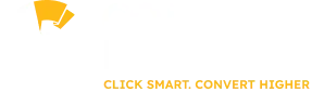 conquer media white logo